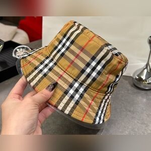 Burberry Check Cotton Bucket Hat